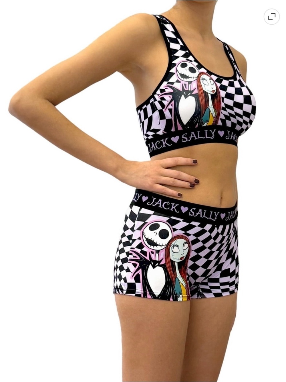 BRAND NEW Nightmare Before Christmas Womans and Juniors Racerback Bra & Boyshort - Picture 5 of 6
